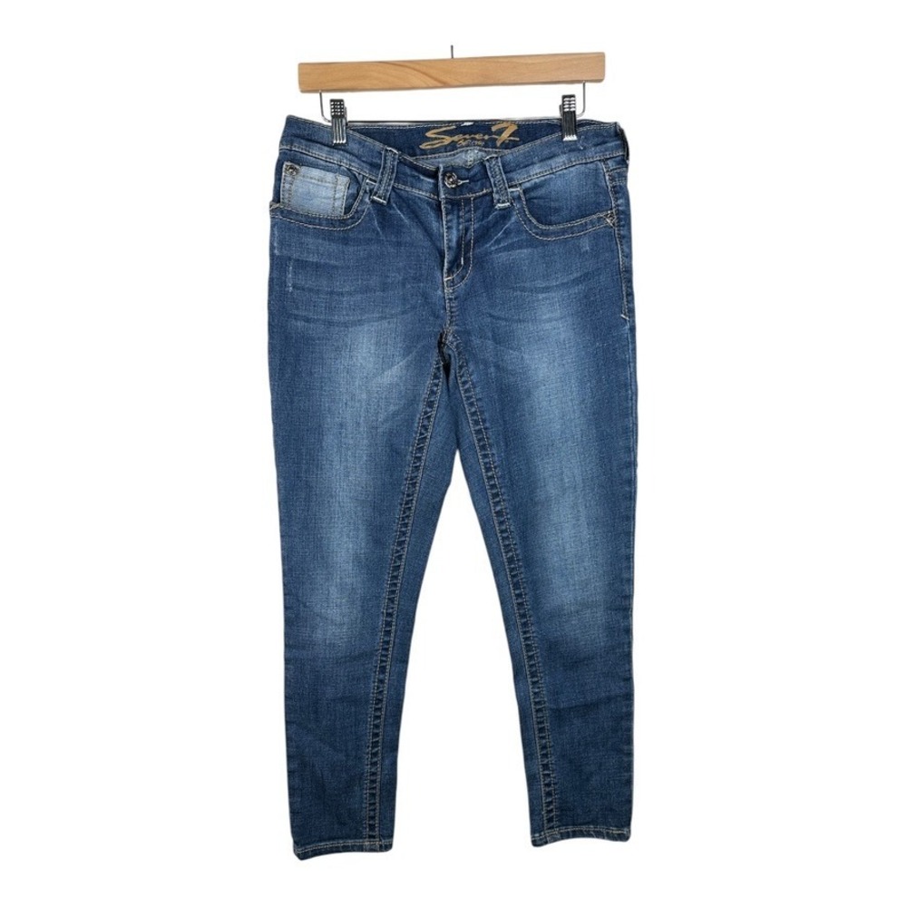 Seven7 Skinny Fit Jeans size 12 Blue